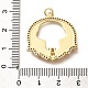 Латунные микро проложить кубического циркония подвески KK-Q043-20G-02-3