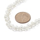 Glass Teardrop Beaded Necklaces NJEW-JN04273-01-5