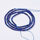 Chapelets de perles en lapis-lazuli naturel G-J376-51A-2mm-2