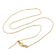 304 Stainless Steel Serpentine Chain Necklace for Women NJEW-G104-07G-1