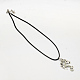 Dragon Zinc Alloy Pendant Necklaces with Waxed Cord and Iron Findings NJEW-R228-40AS-2