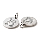 304 Stainless Steel Charms STAS-D050-07P-10-3