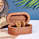 木製の箱  フリップ磁気カバー  バリーウッド  8.4x4.4x4cm WOOD-WH0029-05-4