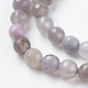Chapelets de perles en agate à rayures naturelles/agates à bandes X-G-G581-8mm-09-3
