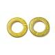Anneaux de liaison de noix de coco d'accessoire à bijoux en bois teint bagues COCO-O006C-16-2