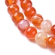 Chapelets de perles en agate à rayures naturelles/agates à bandes G-G582-8mm-62-3