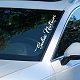 塩ビステッカー車の装飾  フェイスカーステッカー  車の装飾用  長方形  言葉  127x483mm DIY-WH0254-013-7