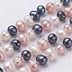 Collares de abalorios de perlas naturales NJEW-P149-03D-1