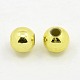 Perles rondes acryliques de placage en plastique PACR-L003-10mm-G-2