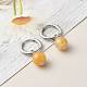 Natürliche Topas-Jade-Perlen-Ohrringe für Mädchen-Frauen-Geschenk EJEW-JE04607-04-4