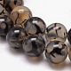 Chapelets de perles en agate veine de dragon naturelle X-G-K166-14-6mm-01-5