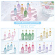 Olycraft 24pcs 6 Farben Schnullerflasche transparenter Harz Cabochon RESI-OC0001-58-3