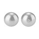 8mm sobre 200pcs cuentas de perlas de vidrio gris pequeño brillo satinado perlas redondas sueltas en una caja para la fabricación de joyas HY-PH0001-8mm-026-3