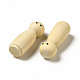 Unvollendete Holzpflockpuppen zeigen Dekorationen WOOD-E015-01G-2