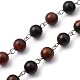 Handmade Wooden Beads Chains AJEW-JB00746-04-2