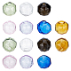 NBEADS 14 Pcs 7 Colors Mini Empty Clear Glass Globe，15~16mm Polygon Wish Glass Ball Bottle Vial Beads Glass Globe Fillable Bauble Ornaments for DIY Pendant Charms Earring Jewelry Craft Making GLAA-NB0001-45-1