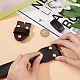 Fingerinspire 6 Paar 3 Farben Leder-Knebelverschlüsse zum Aufnähen AJEW-FG0002-19-2