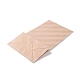 長方形のクラフト紙袋  ハンドルなし  ギフトバッグ  縞模様  バリーウッド  13x8x24cm CARB-K002-05B-01-3