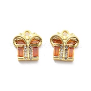 Латунные микро проложить кубического циркония подвески KK-U049-01G