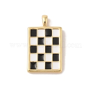 Подвески из латуни с эмалью в стойку KK-Z047-03G-01-RS