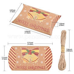 24 Stück 12 Stile Weihnachtsthema Karton Süßigkeiten Kissenboxen&nbsp;CON-FS0001-12