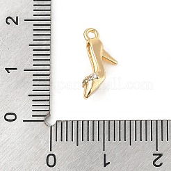 Messing micro pave klare zirkonia anhänger&nbsp;KK-R219-34A-G