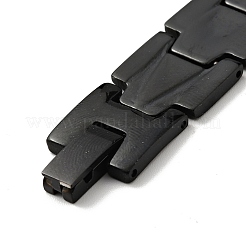 PVD-Vakuumbeschichtung 201 Edelstahl Rechteck Uhrenarmband&nbsp;BJEW-H550-01EB