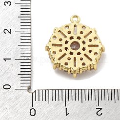 Messing micro pave klare zirkonia anhänger&nbsp;KK-L228-10G