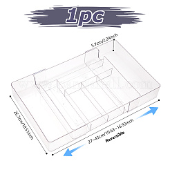 8 Fächer Acryl-Aufbewahrungsschubladenboxen ohne Deckel&nbsp;CON-WH0095-182