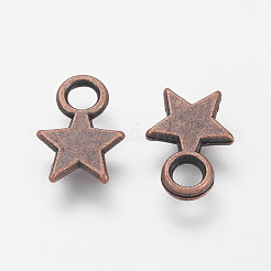 Breloque en alliage de style tibétain&nbsp;TIBEP-A123046-R-FF