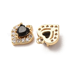 Ciondoli in ottone con micro pavé di zirconi per San Valentino&nbsp;CU-K002-38G-M