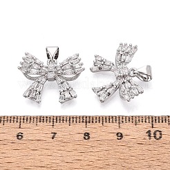 Pendentifs avec zircon cubiques à micro-pavés en laiton&nbsp;KK-T073-36P