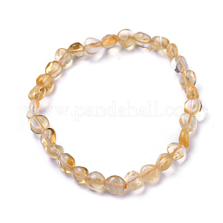 Braccialetti naturali citrino perline&nbsp;BJEW-K213-62