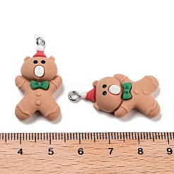 Pendentifs en résine opaque sur le thème de noël&nbsp;RESI-N039-110