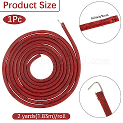 1 corde en cuir de vachette de 1.83 m ([1] pièce)&nbsp;OCOR-CL0001-21A