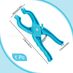 Outil de sécurité en plastique pour crocheter&nbsp;TOOL-WH0001-77B