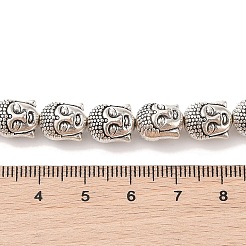 Tibetischen Stil Buddha-Kopf-Legierungskorn-Stränge&nbsp;X-TIBEB-O007-23-LF