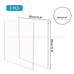 Acryl transparente Druckplatte&nbsp;OACR-WH0003-06C