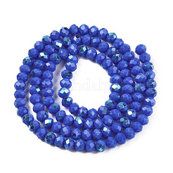 Chapelets de perles en verre opaque de couleur unie&nbsp;EGLA-A044-P6mm-L32
