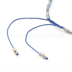 Verstellbare Nylonschnur geflochtenen Perlen Armbänder&nbsp;BJEW-JB06024