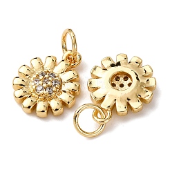 Pendentifs avec zircon cubiques à micro-pavés en laiton&nbsp;KK-A270-09G