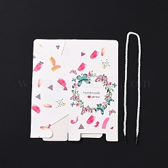 Scatole regalo rettangolari in carta con manico in corda&nbsp;CON-B010-02C