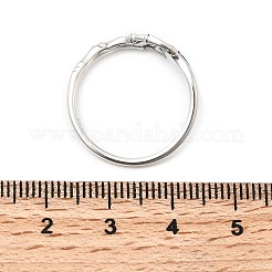 925 Sterling Silber Manschettenringe&nbsp;RJEW-P171-03AS