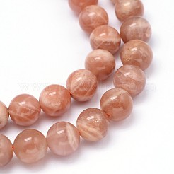 Runden natürlichen Grad b sunstone Perlen Stränge&nbsp;G-F222-33-6mm
