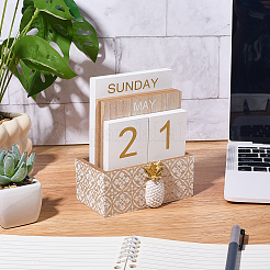 Calendrier en bois&nbsp;AJEW-WH20096-56A-02