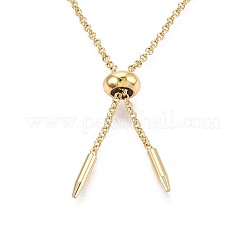 Fabrication de bracelets coulissants en laiton réglables&nbsp;X-KK-T059-01G-NF