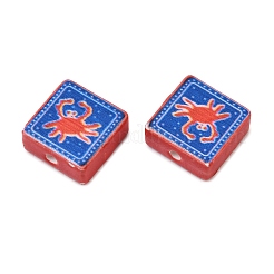 Cuentas de porcelana hechas a mano impresos&nbsp;PORC-G016-04L