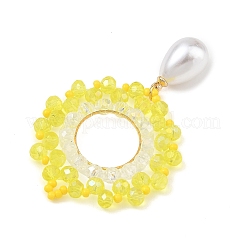 Pendenti in vetro e ottone&nbsp;PALLOY-MZ01381-03