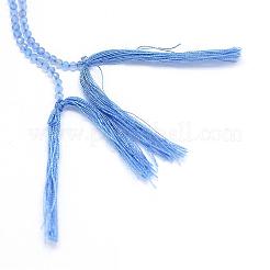 Natürlichen blauen Chalcedon Bead Stränge&nbsp;G-G914-2mm-16
