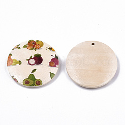 Obst Seris bedruckte Holzanhänger&nbsp;WOOD-S045-103A-06